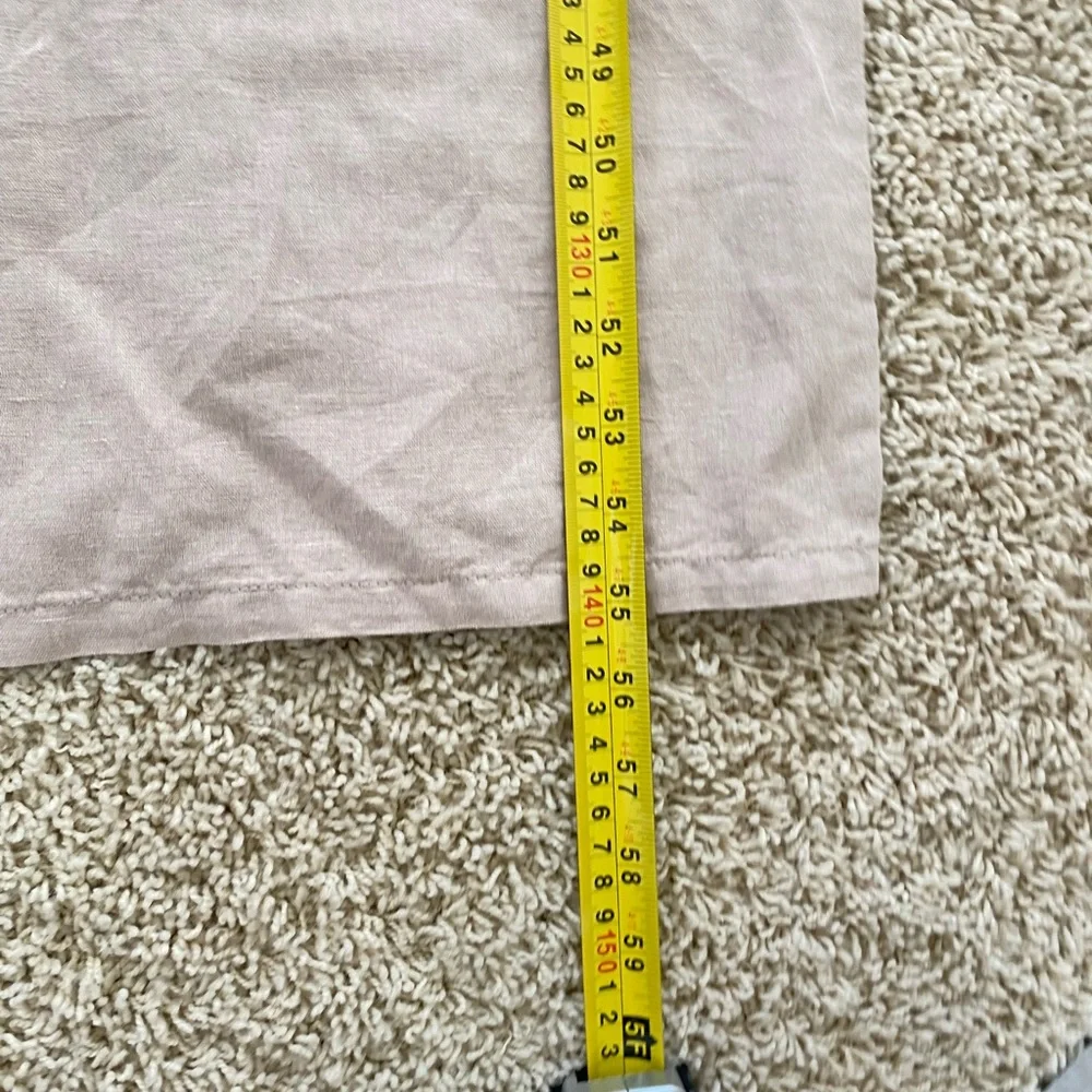 NWT ZARA Linen Cotton Beige cream Jumpsuit Pants Cut Out Xsmall Orig $50 - Picture 11 of 15